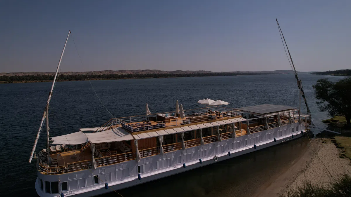 Soul of the Nile Dahabiya aboard Soul of the Nile luxury Nile cruise — 2027 Solar Eclipse trip